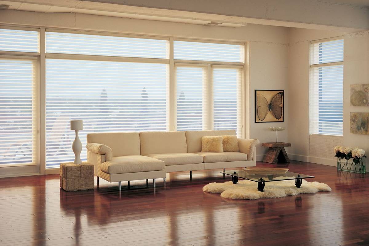 Redesigning your living room windows, Hunter Douglas Silhouette® Window Shadings near Cambridge, Maryland (MD)